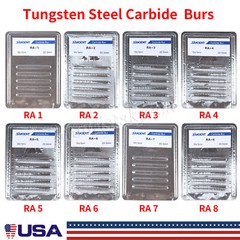 5-100 Dental Carbide Round Burs Surgical Length Latch Burs Low Speed RA 2 4 6