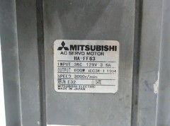 Mitsubishi HA-FF63 Servo Motor 129v-ac 3000rpm 600w 3ph