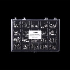 AZDENT Dental Orthodontic Bands with Buccal Tube 1st Molar Roth 022″ 16#-35#