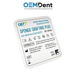 X1 GDT Sponge Grafting Plug Ø10x20mm B0ne Graft Synthetic Collagen Sterile