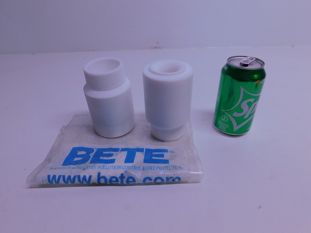 2 NEW Bete Spray Nozzle, 2″ Male NPT, 120 Degrees, PTFE NEW
