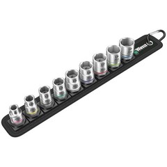 Wera 1/4″ Drive Metric Socket Set on Storage Belt (9 Piece)