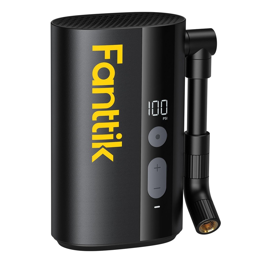 Fanttik X9 Ace Mini Bike Pump, 32s Fast Inflate Pump palm-sized, Black