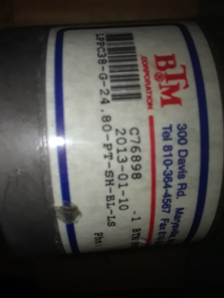 BTM LPPC38-G-24.80-PT-SH-BL-LS Locking Hook Clamp Port-Used