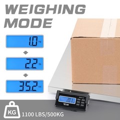 Heavy Duty 1100lbs Digital Livestock Scale Large Pet Dog Sheep Goat Scale Silver