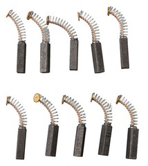 High Performance Carbon Brush Set 10 Pcs 20mm x 5mm x 5mm Long Service Life