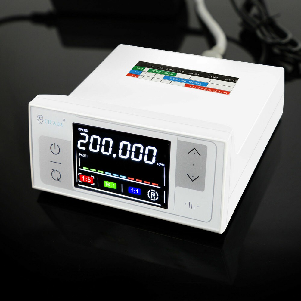 CICADA LED Dental Electric Motor For 1:5 1:1 16:1 Handpiece Contra Angle NL400-1