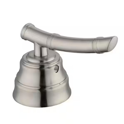 Bamboo Tub and Shower Handle Kit, Brushed Nickel Bathroom Faucet Set
