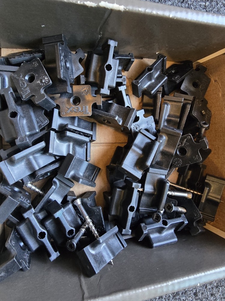 Open box Trex Hideaway Hidden Fasteners Universal 55 pieces