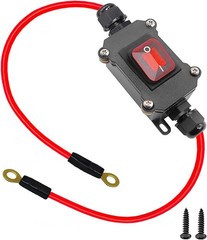 12V Inline Power Switch IP67 Waterproof Battery Disconnect Number of Items: 1