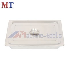 2-Pack Full Size Hotel Steam Table Pan with Lid 4 Inch Deep Stainless