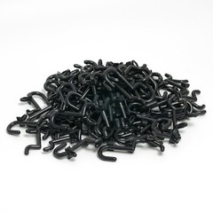 Plastic Pegboard Hooks Lowercase j-Hooks for peg boards 100 pieces MADE IN USA