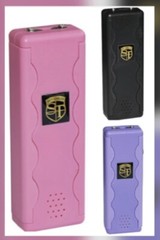 3 N 1 Alarm WOMEN Self Defense 4 ” STUN GUN Rechargeable LED FLASHLIGHT Personal