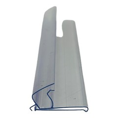50 Pieces Clear Plastic Label Holder 1.25″H for Wire Fixture up to 0.375″ Thick