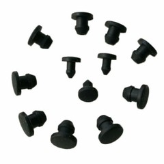 Black Snap-on Hole Plug 2.5mm~30mm Silicone Rubber Blanking End Caps Tube Pipe