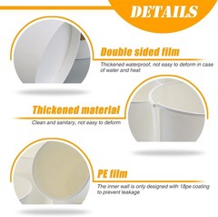Disposable Coffee Cups with Lids, 12 oz 20 pcs White Paper Coffee Cups with Lids