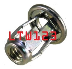 (5 Pcs) Steel Jack Nut Zinc – 1/4-20×0.76″