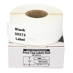 DYMO Compatible LW 30373 Pricetag Labels (Rat Tail Style) – (25) Rolls of 400