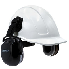 Safety Helmet Hard Hat with Black Ear MUFF JORESTECH