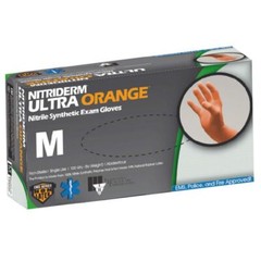 NitriDerm Ultra Orange Nitrile Exam gloves XS, Non-Sterile
