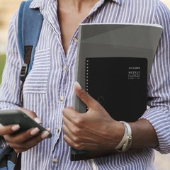 2026 Planner, Weekly & Monthly, 7″ x 8.75″, Medium, Contemporary Lite, Black …