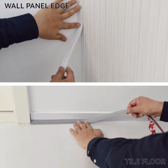 3/4 In. X 10 Ft. Black PVC inside Corner Self-Adhesive Flexible Caulk and Trim M