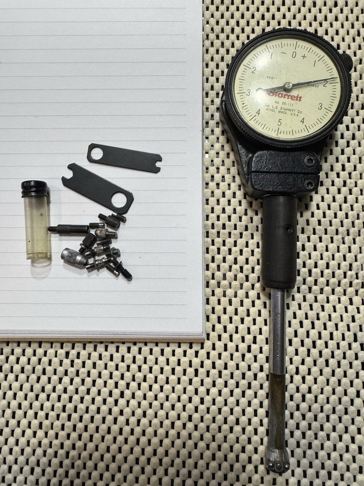 The L. S. STARRETT Co. #25-111 .0001″ .025″ RANGE DIAL INDICATOR