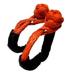 2 PC 1/2” x 22” Synthetic Soft Shackle Tow Rope Recovery Strap 37,400LBS