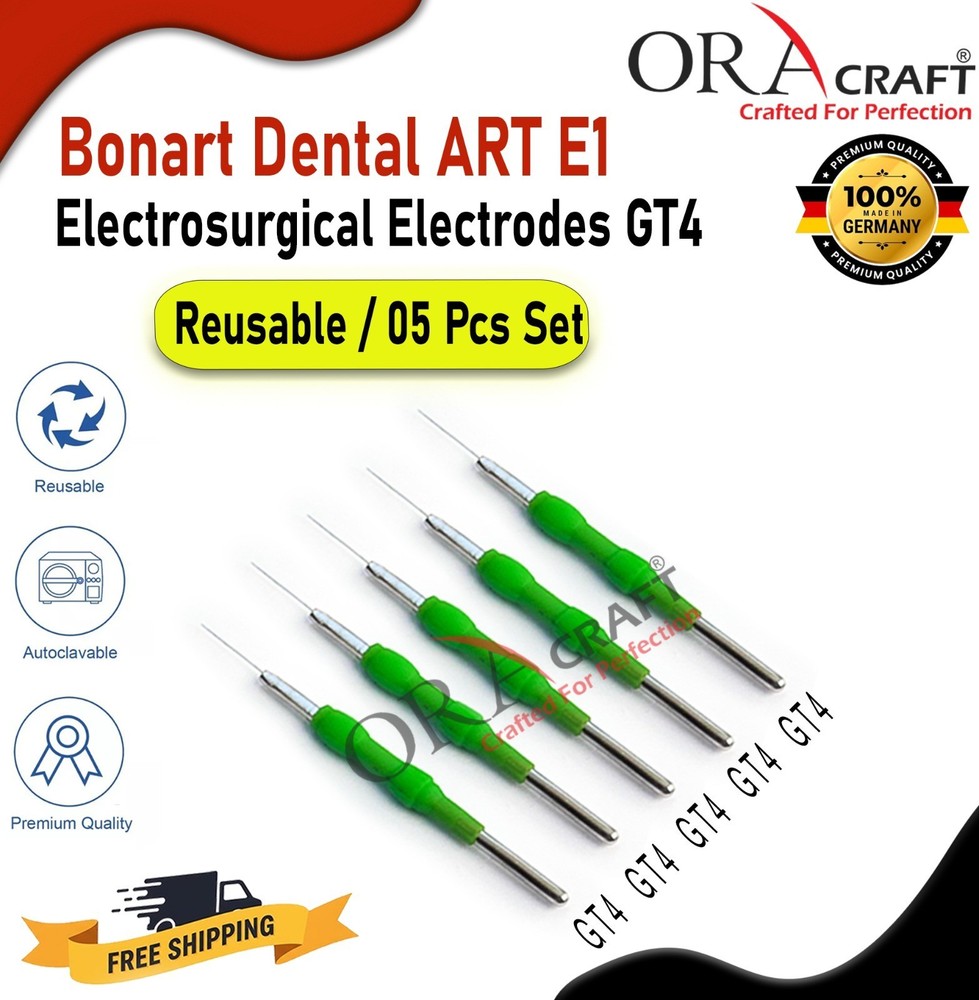 Bonart Dental ART E1 Electrosurgical Electrodes GT4 Reusable /05 Pcs Set