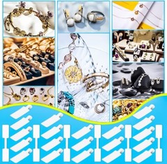 200/2000 Blank Jewelry Price Tags Jewelry Stickers Necklace Ring Display Labels