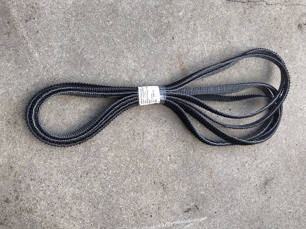 Kaman 3-1512 B1200 PVC Rough Top Black Conveyor Belts 57” Long x 3/4” Wide Qty-6