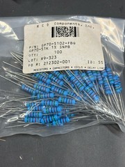 430pcs GP70-51K 51K Ohm Precision Metal Film Resistors 1% Through Hole Axial