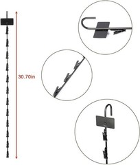 10x Hanging Merchandise Strip Chip Display Rack Retail Bagged Snack Hanger Clip