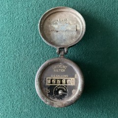 Vintage Neptune TRIDENT Water Meter, Gallons, Brass/Bronze, New York, USA