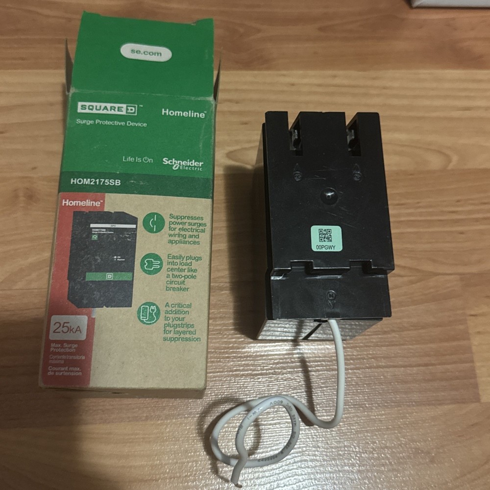 Square D HOM2175SB Homeline Surge breakers, As Is, Parts