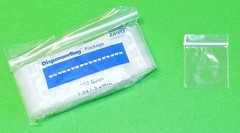 100 Reloc Zippit Bags 1-1/2″X1-1/2″ Clear Poly Baggies 1.5×1.5 Bag Reclosable