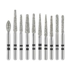 AZDENT Dental Diamond Zirconia Cutting Burs for High Speed Handpiece FG 1.6mm