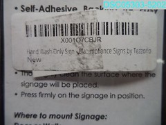 Hand Wash Only Sign By Tezzorio X001O7CBJR