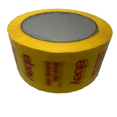 1 Roll 2″ x 75 yds Official eBay Branded Packaging Packing Package Carton Tape