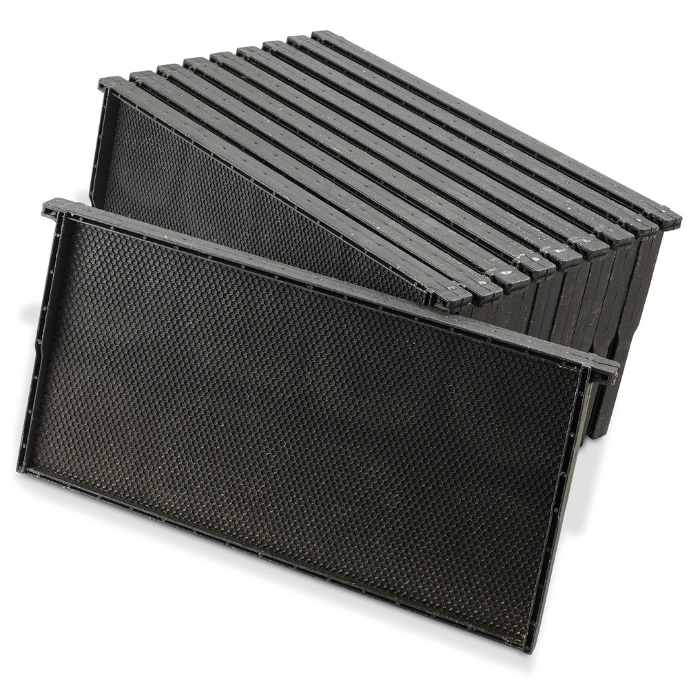 10-Pk Black Plastic Heavy-Duty Wax Coated 9″ Deep Sheet with Foundation