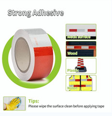 DOT-C2 Conspicuity Tape Approved Reflective Trailer Red White 2”x50’ -1 Roll