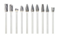 10 Pcs Dental Lab Polishing Bur Drills Tungsten Steel Carbide Burs Burrs 2.35MM