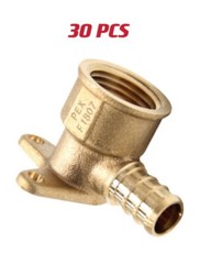 EFIELD 30PCS 1/2″ PEX x1/2″ Female NPT Drop-ear Elbow Crimp Brass Fittings