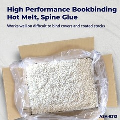 40 lbs High Performance Book Binding EVA Hot Melt. Spine Glue. Milky White Color