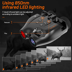 Binocular Night Vision Headphones, HD Infrared, Handsfree, Rechargeable, …