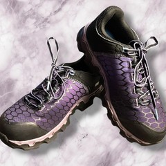 NWOT Women’s 8M TIMBERLAND PRO Powertrain Purple Black Alloy Toe Work Sneakers