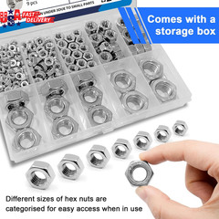 M6-1.0Mm Hex Nuts,150 Pack 304 (A2-70) Stainless Steel Hardware Nuts,Standard Me