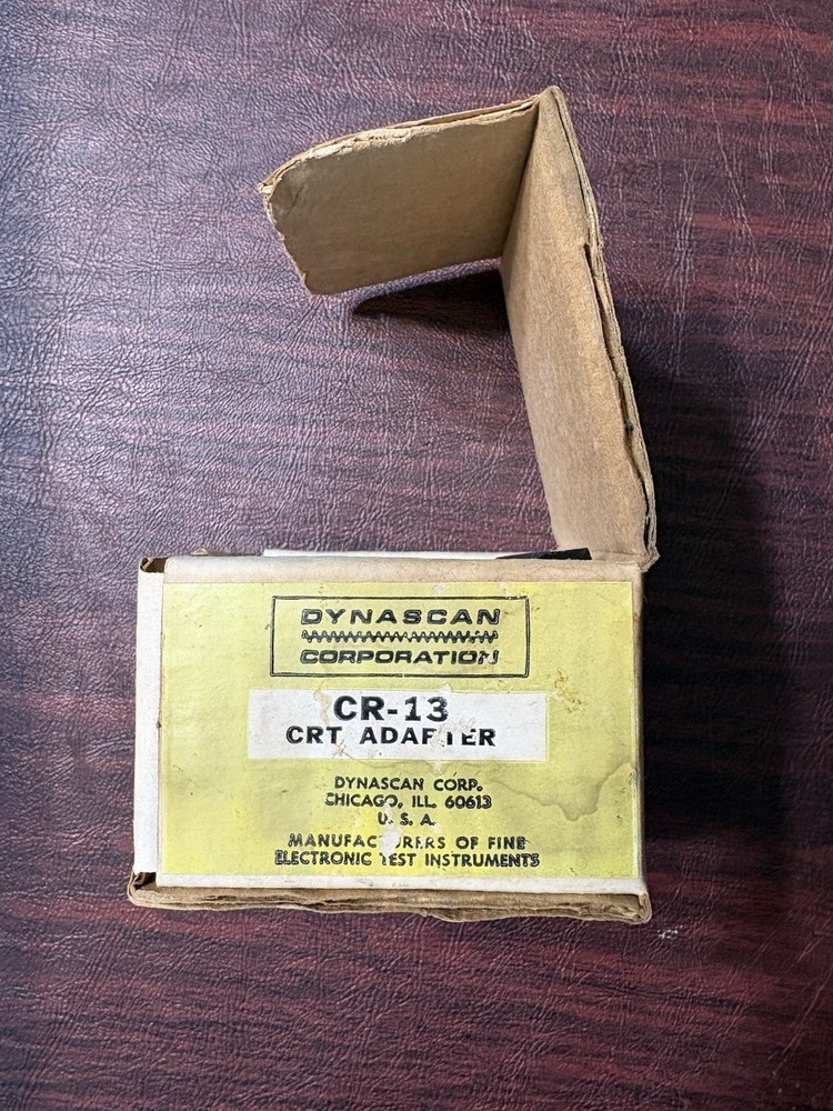 B&K Precision CR-13 CRT Tube Tester Socket Adapter 467 470 480 490 SP-65 SP-66