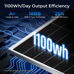 200W 12V 18BB Solar Panel Mono Battery Charge RV PV Home Off-Grid Battery Power