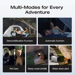 EcoFlow Wave 3 Portable Air Conditioner & Wave 3 Add-On Battery for Camping/RV